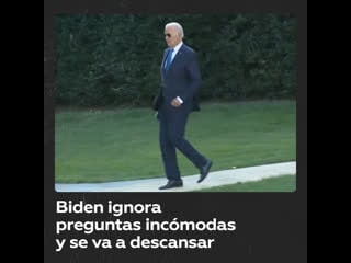 Biden ignora preguntas sobre su hijo hunter y se va a descansar en su casa