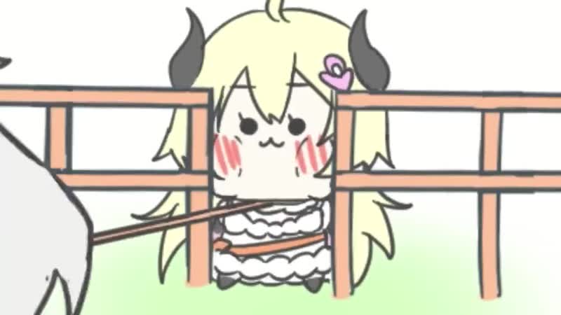 Shishiro botan and tsunomaki watame hololive