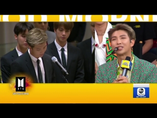 [video] bts interview @ good morning america 180926