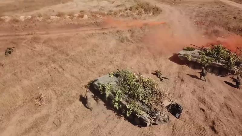 Марш тактической группы российской военной базы в южной осетии в рамках скшу «кааз 2020»