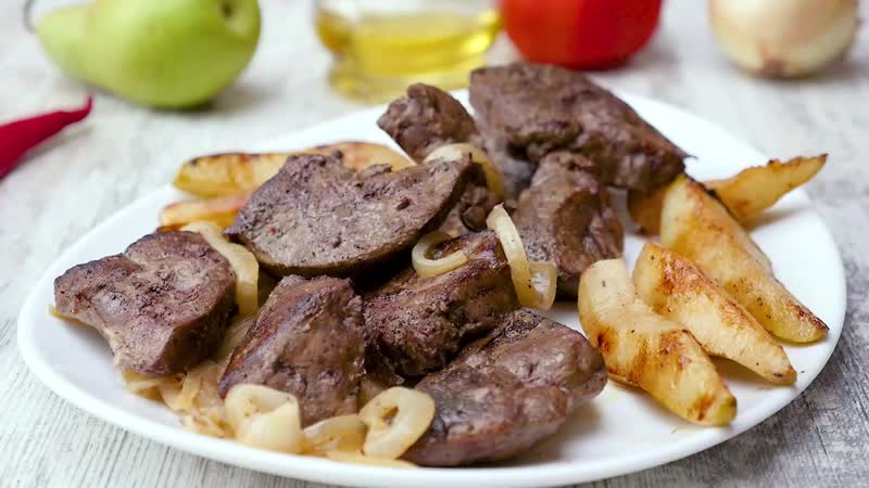 Как приготовить печень с грушами рецепты от со усом