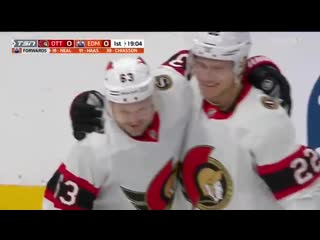 Evgenii dadonov opens up the scoring for the sens 56 seconds in! gosensgo