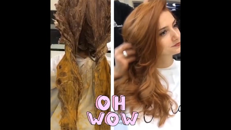 Роскошные рыжие оттенки получились