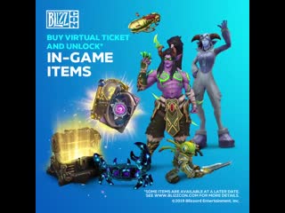 Level up your blizzcon home experience with virtual ticket! bring a piece of blizzcon