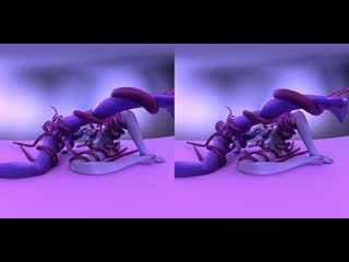 Liara and aria futa tentacles 4k vr [animation by likkezg]