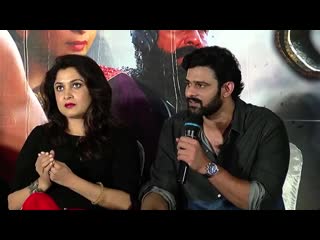 Tamil media interaction prabhas & ramya krishna