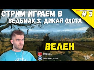 Gabensky играет в the witcher 3 wild hunt на максимальной сложности