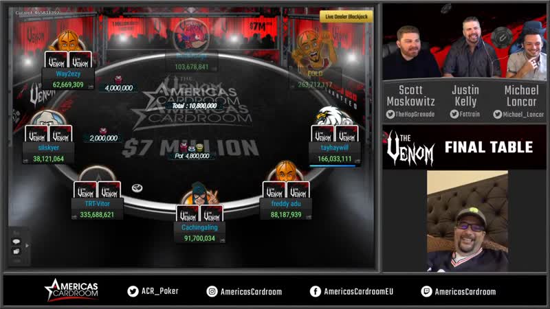 Americas cardroom $ gtd venom final table