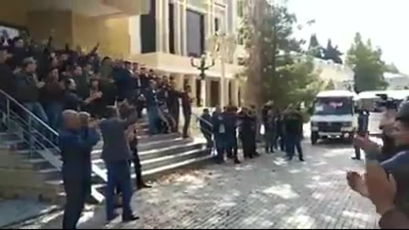 Azərbaycan i̇gidlərinin yola salınması