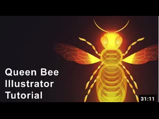 Queen bee illustrator tutorial