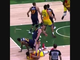 Giannis grabbed joe ingles leg so he couldnt play defense