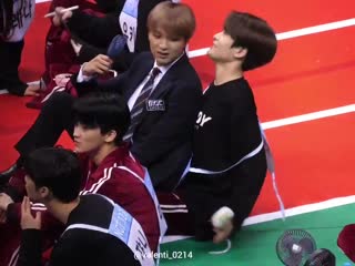 Hyuck said im a whole baby and sat in jaehyuns lap today