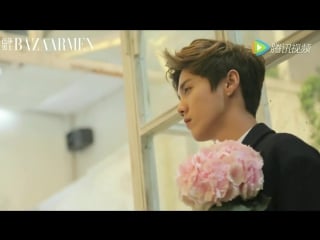 [video] 160701 luhan @ ehe x harpers bazaar men photoshoot bts