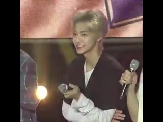 He was following along with the fanchants that’s so precious