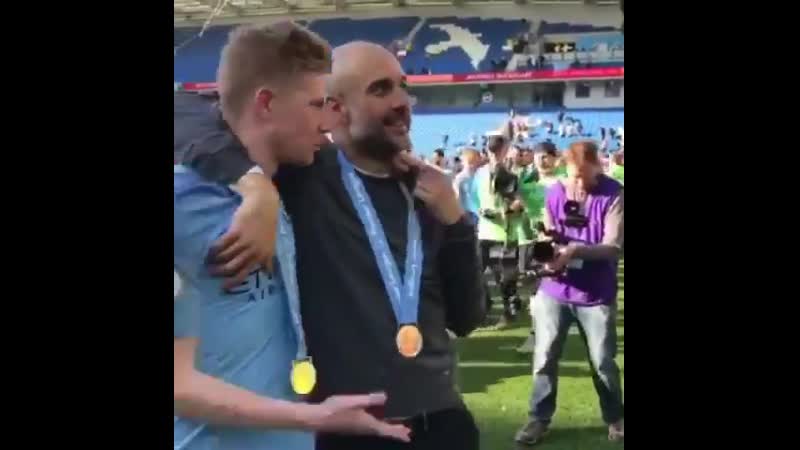 Kevin de bruyne to pep guardiola "you're a shit coach, you only win "😂