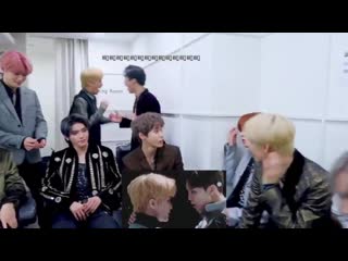 Mark and johnny reacting to their part in the superhuman mv