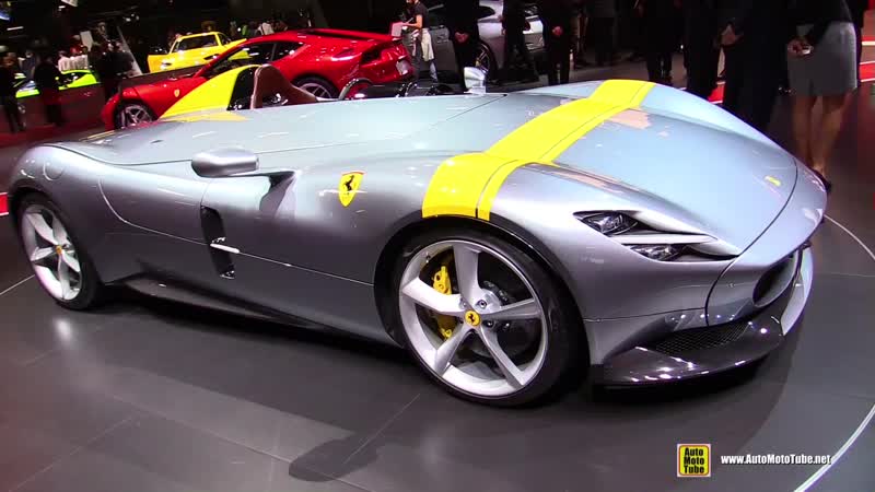 2019 ferrari monza sp1 exterior and interior walkaround debut at 2018 paris motor show