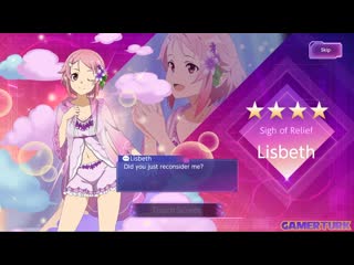 Lisbeth incarnate animation sword art online alicization rising steel