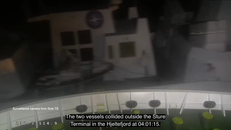 Фрегат helge ingstad/танкер sola ts