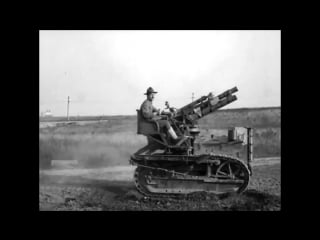 Demonstration of a ordnance department "75mm experimental gun mounts" 2½ ton self propelled gun (spg)