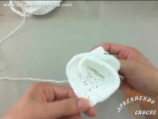 Shibori live flor de croche copo de leite 1º parte