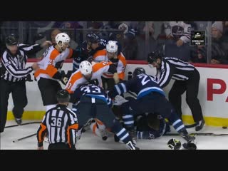 Flyers’ robert hagg ejected for hitting jets’ kyle connor from behind