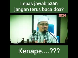 Al ustaz sunnah berselawat selepas azan