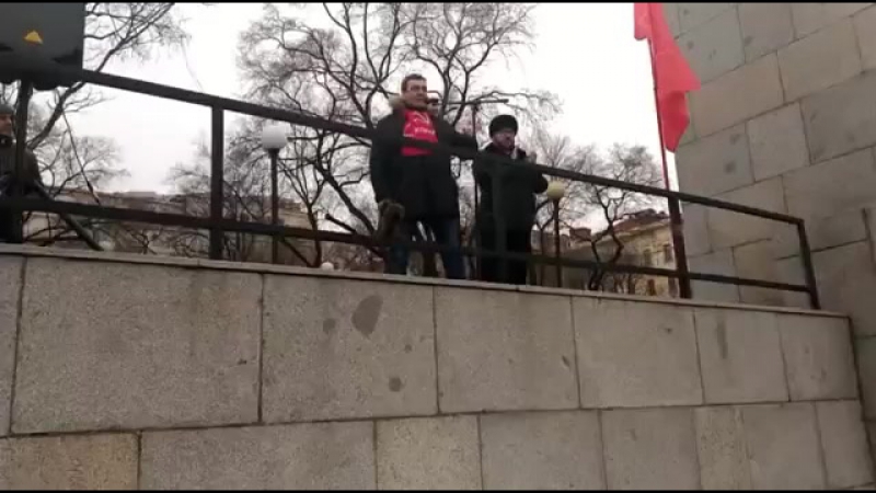 Митинг автомобилистов во владивостоке против эра глонасс и губернатора 19,02,201