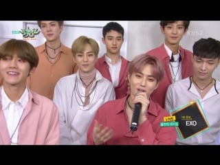 160826 뮤직뱅크 music bank exo backstage interview