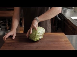 How to core a head of iceberg lettuce in 3 seconds