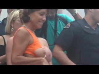 Huge boobs wet t shirt contest at fantasy fest