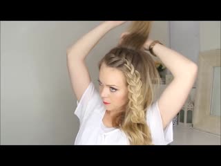 French braid and side fishtail braid