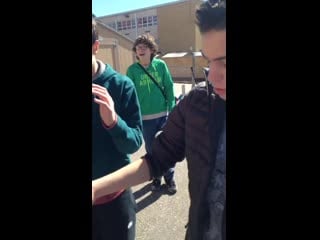 Guy getting kneed in the balls its just lol