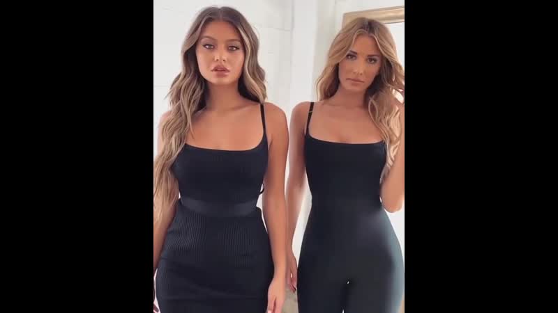 Sofia jamora и подруга показывая обновления гардероба бортуют друг друга