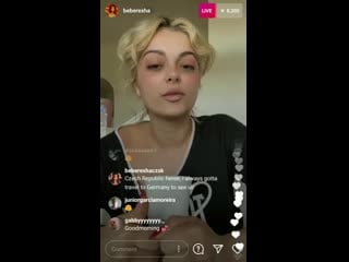 Bebe rexha shares on instagram live that she is currently working on writing a song for bts