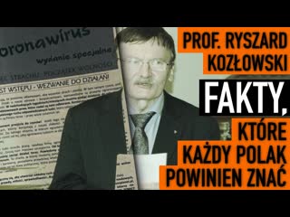 Prof ryszard kozłowski zaprasza na wykład pt fakty, które każdy polak powinien znać