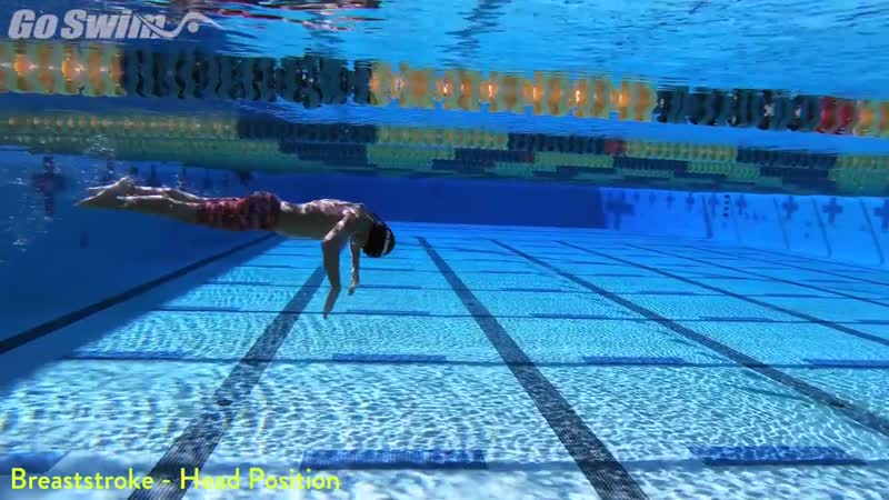Breaststroke head position