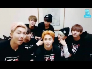 [v app] 151209 bts 1st place celebration live
