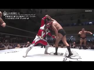 Hiroshi hase, jushin thunder liger & keiji muto vs manabu nakanishi, osamu nishimura & yuji nagata