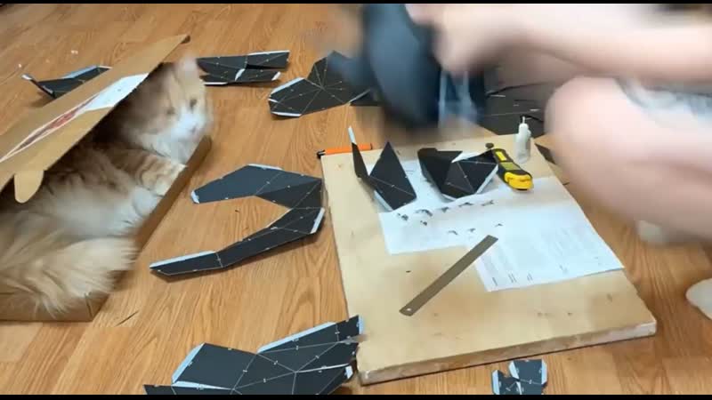 Doberman papercraft kit / доберман