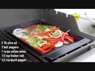 Balsamic marinated flank steak sandwiches with peppers and onions