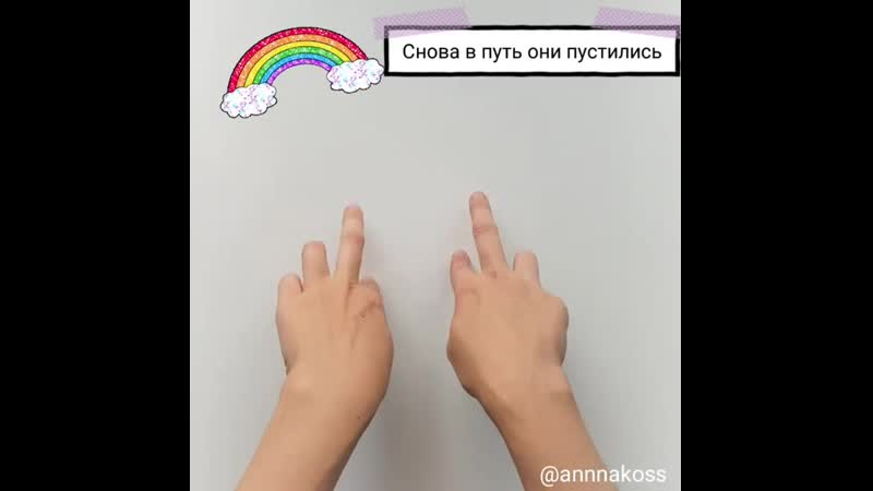 Пальчиковая гимнастика "наши пальчики гуляли"