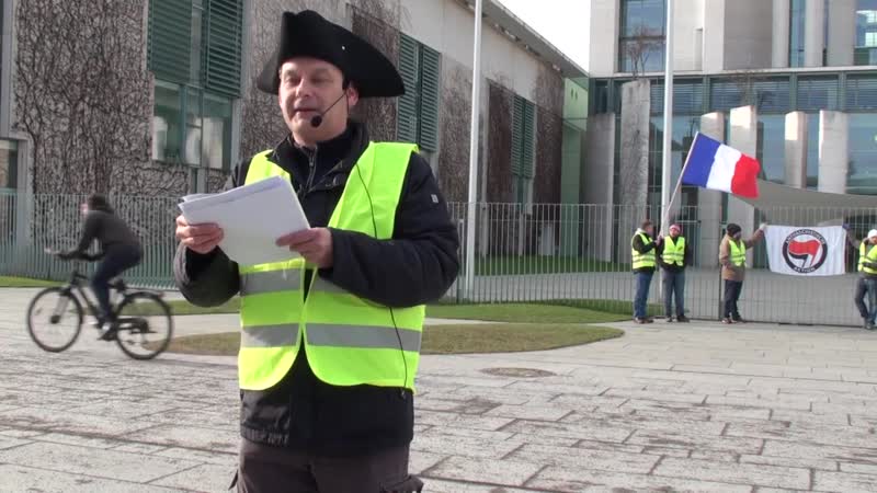 Gilets jaunes #gelbwesten vs reichsbürger nazismus im brd kanzleramt berlin 6 februar 019