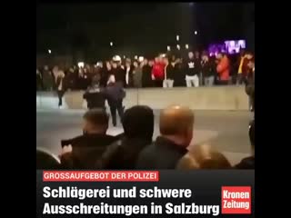 Schlägerei und schwere ausschreitungen in