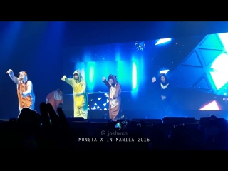 [161127] monsta x fancam 'me gustas tu' + 'dumb dumb' + 'cheer up' @ the first asia fanmeeting in manila