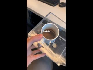 Nick grimshaw keeps adele's mug from 2015