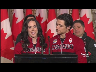 Tessa virtue, scott moir named canada’s pyeongchang 2018 flag bearers