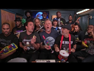 Jimmy fallon, metallica & the roots sing 'enter sandman' (classroom instruments)