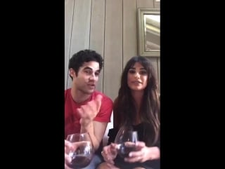 Darren criss and lea michele facebook live