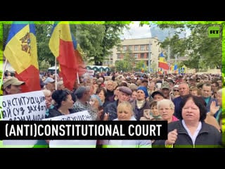 Moldovan opposition protests in front of constitutional court over possible shor party ban